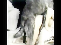 Mature Is Absolutely Happy With Her Dog