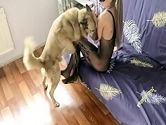 Crazy Blonde Wants Sex With Her Pet